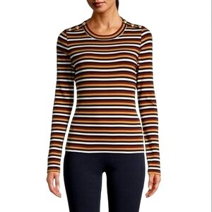 VERONICA BEARD, STRIPED  LONG SLEEVE  SIZE XL.